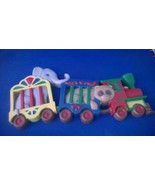 Burwood Products Circus Animal Train Wall Hanging Elephant and Bear - $5.00