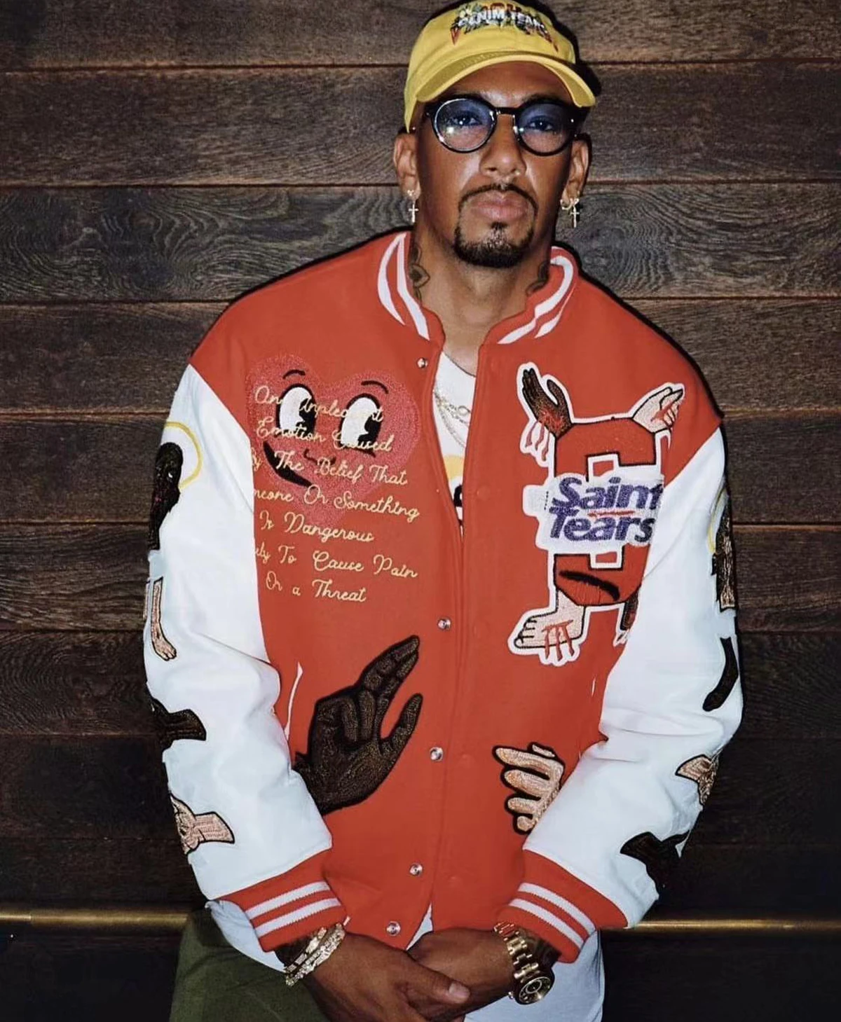 Celebrity Inspired Embroidery Patch Graphics Streetwear Oversize HipHop ... - $191.47 CAD