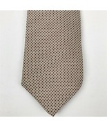 Brooks Brothers Makers Silk Neck Tie 56 x 3.75 Beige Burgundy Necktie - £11.92 GBP