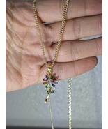 Colorful Flower Necklace  - $378.57 MXN
