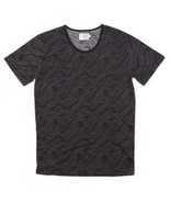 SHADES OF GREY by Micah Cohen TEE SHIRT Crew Neck CHARCOAL Zebra ( L ) - $1,181.79 MXN