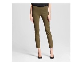 Who What Wear Olive Skinny Cropped Length Mid Rise Tight To Leg Size 16 ... - $14.99