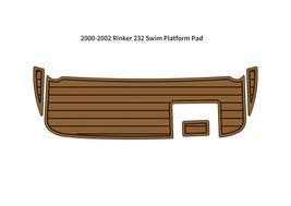 2000-2002 Rinker 232 Swim Platform Pad Boat EVA Foam Faux Teak Deck Floor Mat - £239.00 GBP