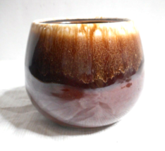 Brown Drip USA MCP Mccoy Sugar Bowl ONLY Cup Symbol on Bottom 3 1/4&quot; Tall - £8.75 GBP