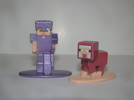 Lot Of (2) Minecraft Nano Metalfigs - Jada Toys - £9.38 GBP