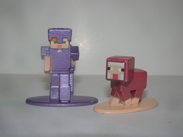 Lot of (2) MINECRAFT NANO METALFIGS - JADA TOYS - £9.59 GBP