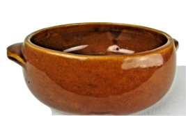 Vintage McCOY Pottery Bowl Rich Brown 7 Inches x 2 Inches Tall  Cottage Core USA - £15.37 GBP