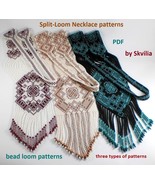 Bead loom patterns Split-Loom Necklace Gerdan, Beading Loom Stitch, PDF ... - $20.34 CAD