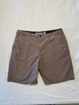 Hurley Hybrid Board Shorts Casual Brown Mens Waist 38 Pockets quick Dry beach - £11.57 GBP