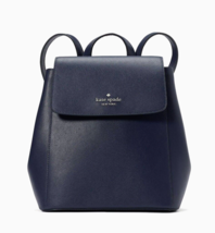 New Kate Spade Madison Flap Backpack Saffiano Leather Parisian Navy - $113.91
