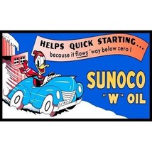 5&quot;x3&quot; BILLBOARD SIGN SUNOCO W OIL #2 O/S Lionel/AMERICAN FLYER - £5.67 GBP