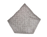 ARMANI COLLEZIONI Mens Pocket Square Geometrical Grey Size 13&quot; X 13&quot; 00041  - $29.09