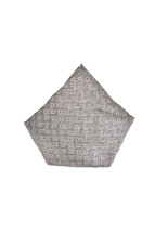 ARMANI COLLEZIONI Mens Pocket Square Geometrical Grey Size 13&quot; X 13&quot; 00041  - £22.78 GBP