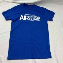 Gildan Tennessee Air National Guard Basic Tee T-Shirt Blue Short Sleeve Graphic - £12.73 GBP