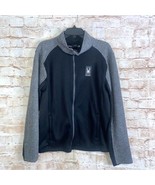 Spyder Mens Bandit Stryke Fleece Lined Jacket Gray And Black Size Medium - $29.78 CAD