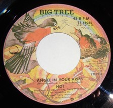 Hot 45 RPM Record BIG TREE 16085 Angel In Your Arms / Just Cause I&#39;m Guilty B1 - £3.10 GBP