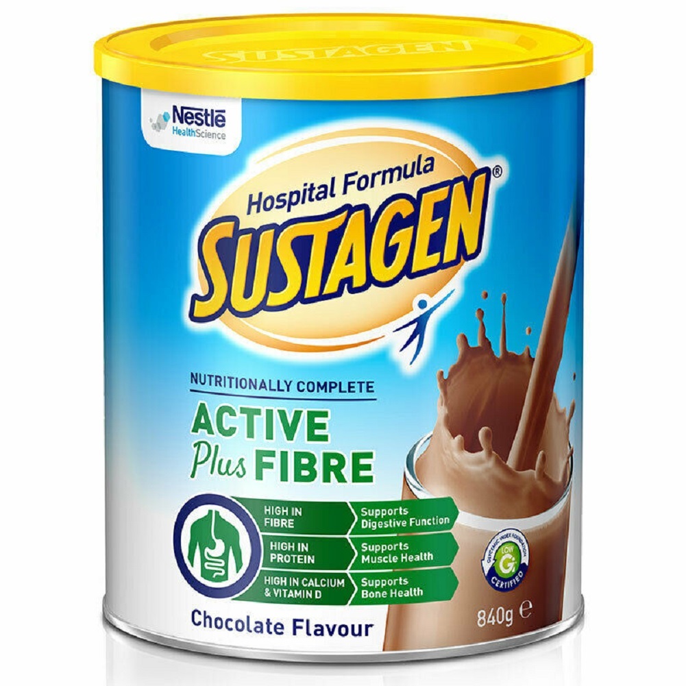 Sustagen Hospital Active + Fibre 840g Chocolate - $95.42
