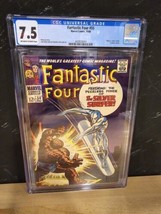 Fantastic Four #55 Cgc 7.5 Marvel Comics 1966 Thing Vs Silver Surfer - New Case - £193.85 GBP