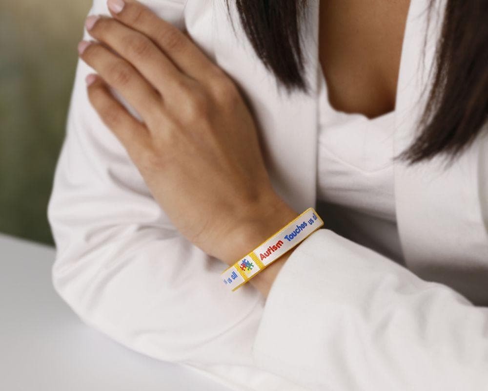 Autism ASD Touches Us Bangle Bracelet Item image 3