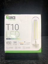 Sunco Lighting Dusk to Dawn Outdoor Lighting T10 Light Bulbs Tubular LED... - £13.41 GBP