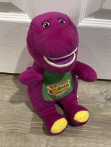 Barney Colorful World Purple Dinosaur Dino Plush Stuffed Animal 2015 No Sound - £8.40 GBP