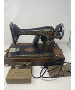VTG singer sewing machine The singer manufacturing co. electric Trademar... - £158.00 GBP