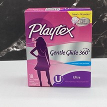 Playtex Gentle Glide ULTRA Tampons Sealed Box Of 18 (1 Box) - $19.79
