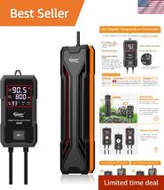 Aquarium Heater 300W/500W/800W/1000W, Submersible Fish Tank Heater with ... - $145.71