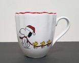 NEW RARE Williams Sonoma Peanuts Snoopy Holiday Mug 13.5 OZ Stoneware - $32.99