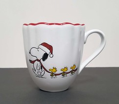 NEW RARE Williams Sonoma Peanuts Snoopy Holiday Mug 13.5 OZ Stoneware - £25.91 GBP