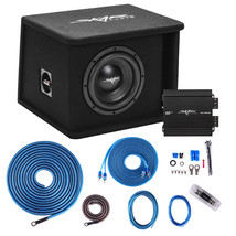 Skar Audio Single 8&quot; 700W Sdr Series Bass Package W Loaded Box - Amp - Wire Kit - £338.14 GBP