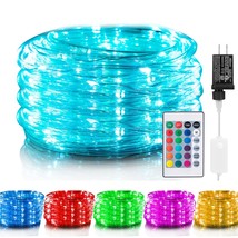 Color Changing Rope Lights: 33 Ft 100 Led Outdoor String Lights With Plug &amp; Remo - £36.45 GBP