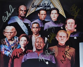 STAR TREK DS9 Cast Signed Photo X9 - Avery Brooks, Nana Visitor, Rene Auberjonoi - £512.02 GBP