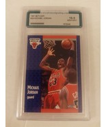 1991-92 Fleer Basketball #29 Michael Jordan Advanced Grading AGS 10.0 Gem Mint - $999.99