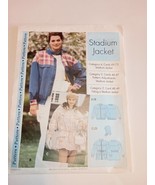Sewing Step By Step Pattern Stadium Jacket New Misses Sizes 4-22  NO CARD - £3.86 GBP