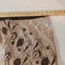 Old Navy Back Zipper Women's Brown & White Cotton A-Line Skirt Size 16 image 11