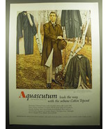 1958 Aquascutum Coats Ad - Aquascutum leads the way with the urbane topc... - £14.55 GBP