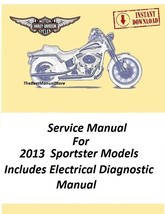 2013 Harley Davidson Sportster Models Service Manual Download - $22.95