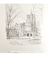 Princeton University 1967 Calendar Gravure Firestone Library College DWNN10 - $49.99