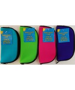 Soft Polyester Sunglass Cases w Zipper Eyeglasses S19, Select: Bright Color - £2.33 GBP