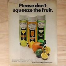 Vtg Calvert&#39;s Goof-Proof Cocktails Trans World Airlines Full Page Ad from 1967 - £4.95 GBP