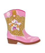 Girls Paw Patrol Cowboy Boots Size 7 8 9 10 11 12 Faux Leather Skye Nick... - $28.95