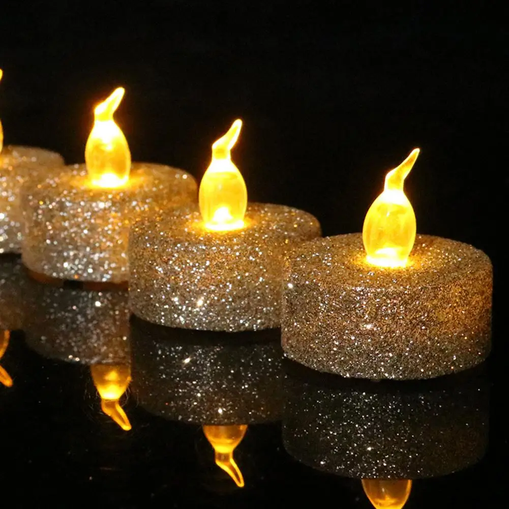 12Pcs Electronic Candle Lights Flameless Romantic Without Smoke Christmas - £14.03 GBP+