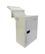 Rainproof Through the Wall Locking Mailbox with 10-Inch Adjustable Chute... - $102.84