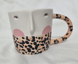 Art of Anthropologie Mug Fotini Tikkou Visage Anthropomorphic 3D Face Le... - $18.80