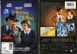 IT HAPPENED ONE NIGHT DVD CLAUDETTE COLBERT CLARK GABLE COLUMBIA VIDEO N... - $9.95