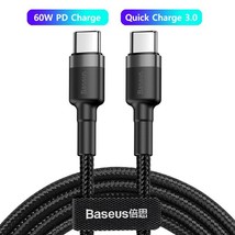 Baseus 100W Usb C To Usb Type C Cable Pd Fast Charging Charger Cord 5A USB-C Usb - £5.84 GBP