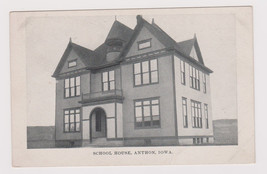 SCHOOL HOUSE Anthon, Iowa RPPC Woodbury County IA Vintage Photo - £2.33 GBP