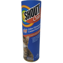 Shout Cats Oxy Carpet  &amp; Upholstry Odor Eliminator Powder 20oz Fresh Scent - £3.95 GBP
