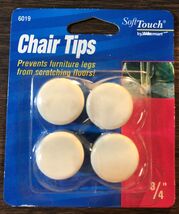 SoftTouch 4601995N Table/Chair Leg Tips Vinyl White Round 3/4'' - $7.89